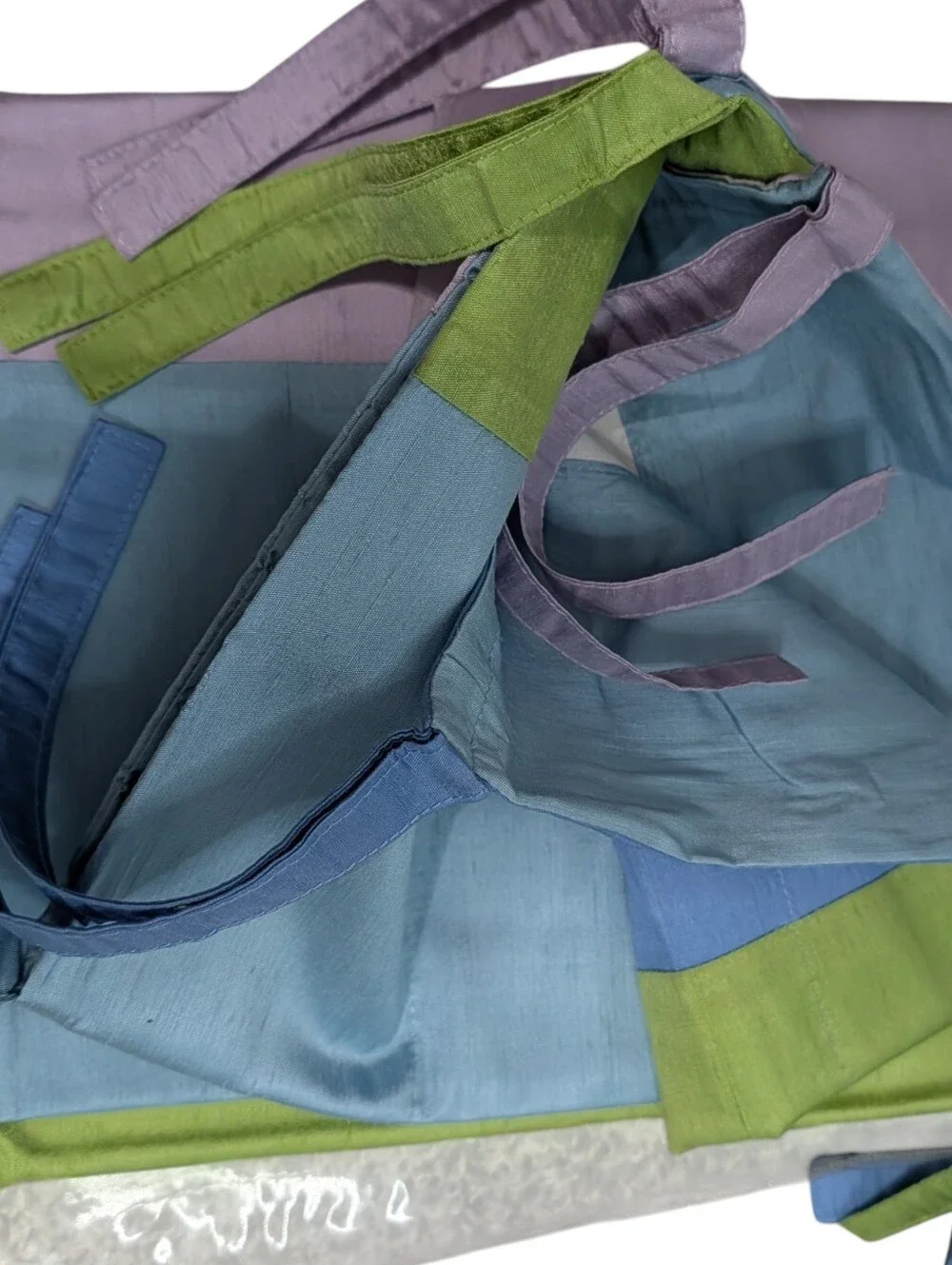 Pottery Barn Y2K Silk Drapes Chartreuse Retro Whimsical Boho 63 Length 52 Width